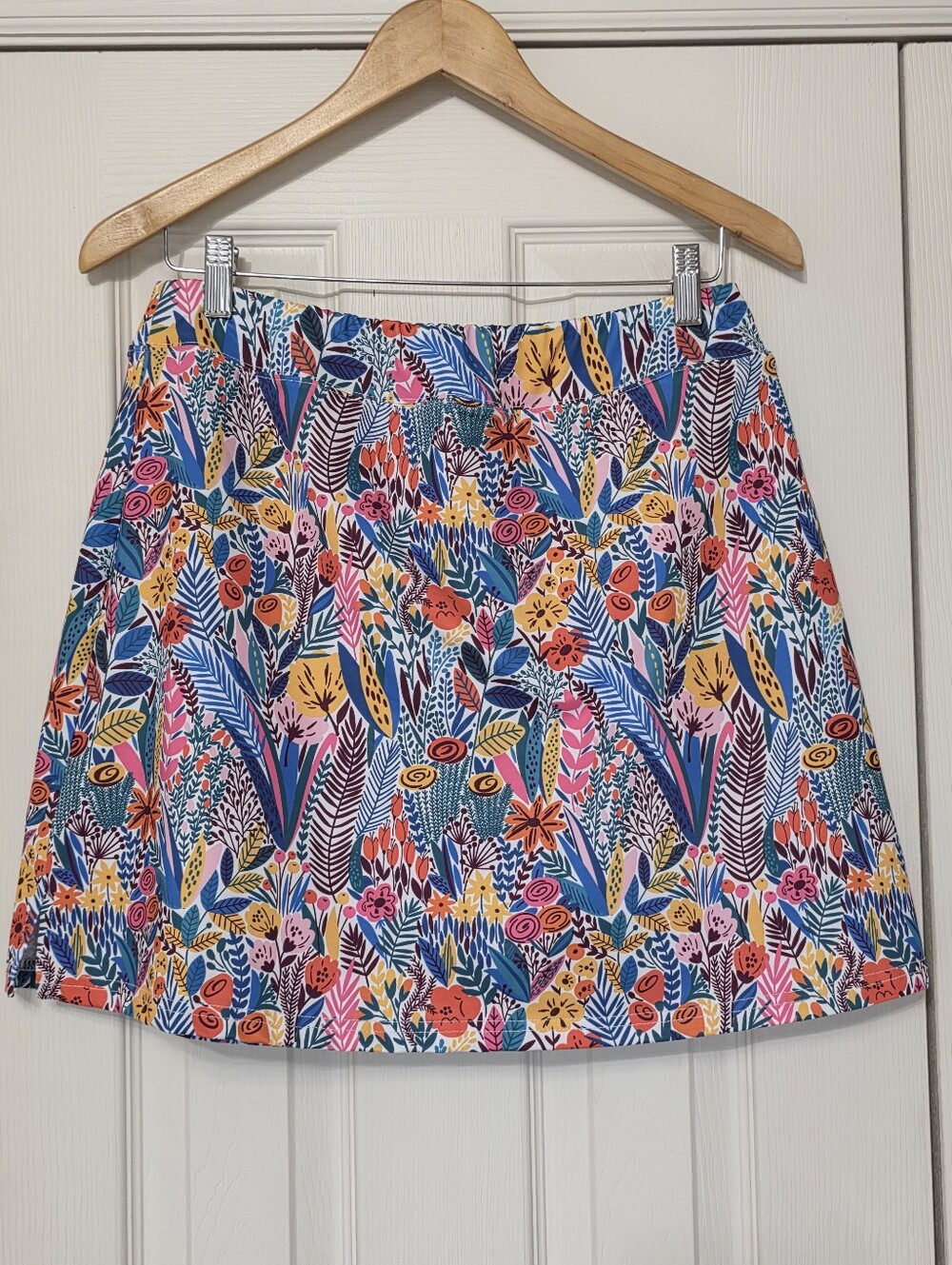 Ekouaer Women's Floral A-Line Skort - Multicolor